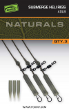 Fox EDGES™ Naturals Submerged Heli rigs 40lb x 3