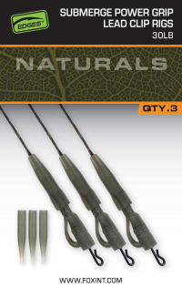 Fox EDGES™ Naturals Sub Power grip lead clip 30lb
