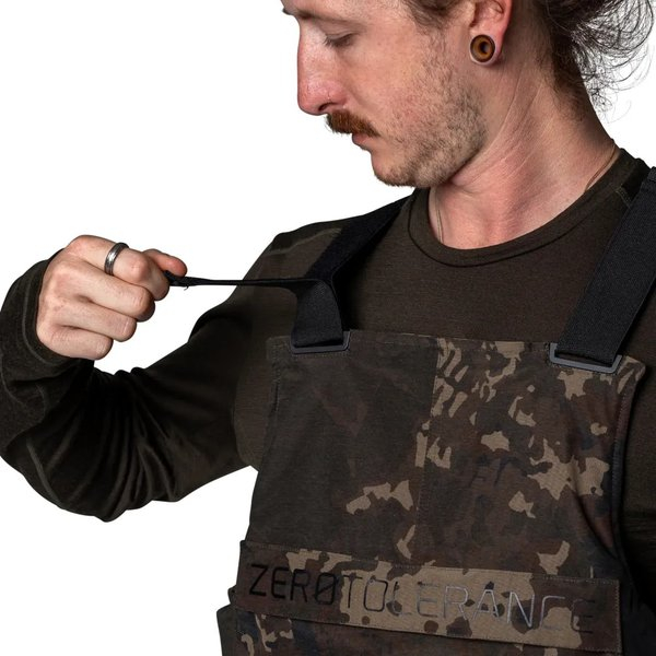 NASH ZERO TOLERANCE HELLUVA WATERPROOF BIB AND BRACE CAMO
