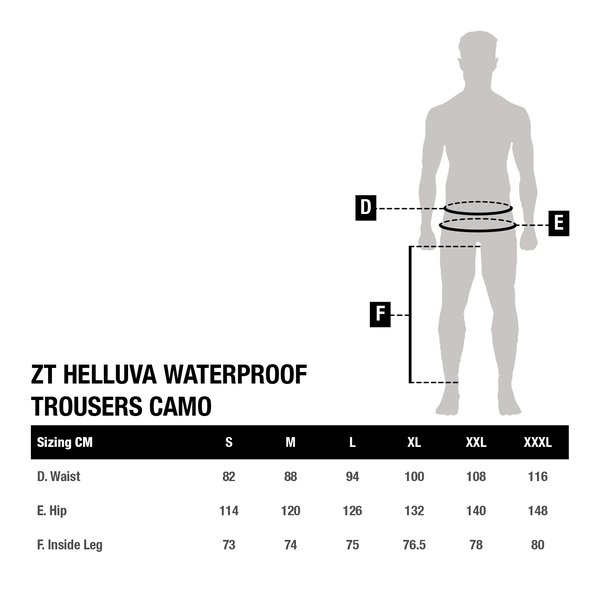 NASH ZERO TOLERANCE HELLUVA WATERPROOF TROUSERS CAMO