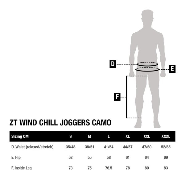 NASH ZERO TOLERANCE WIND CHILL JOGGERS CAMO
