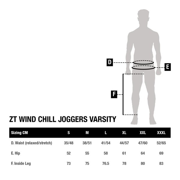 NASH ZERO TOLERANCE WIND CHILL JOGGERS VARSITY