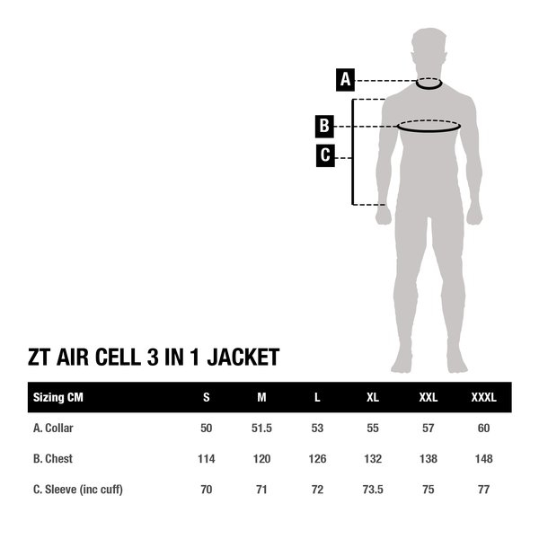 NASH ZERO TOLERANCE AIR CELL 3 IN 1 JACKET