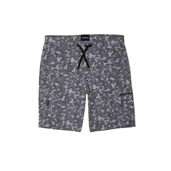 Shimano Wear Cargo Shorts Grey Camo