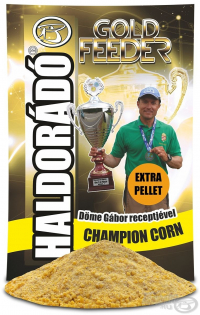 Etetőanyag Haldorádó Gold Feeder Champion Corn - Extra Pellet 1000g
