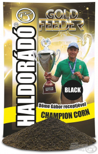Etetőanyag Haldorádó Gold Feeder Champion Corn - Black 1000g