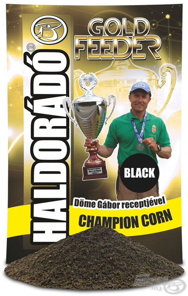 Vnadiaca zmes HALDORÁDÓ Gold Feeder Champion Corn - Black 1000g