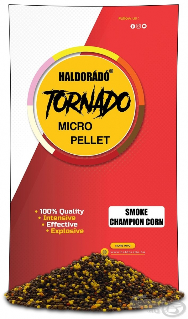 HALDORÁDÓ TORNADO Smoke Micro Pellet - Champion Corn 400g