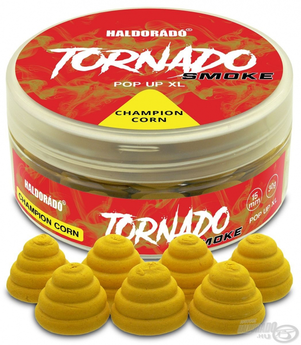 Pelety HALDORÁDÓ TORNADO Smoke Pop Up XL - Champion Corn