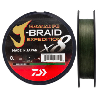Šnúra Daiwa J-Braid Expedition X8 Dark green 300m