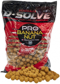 Starbaits D-Solve rozpustné Boilies Pro Banana Nut 2,5kg 20mm