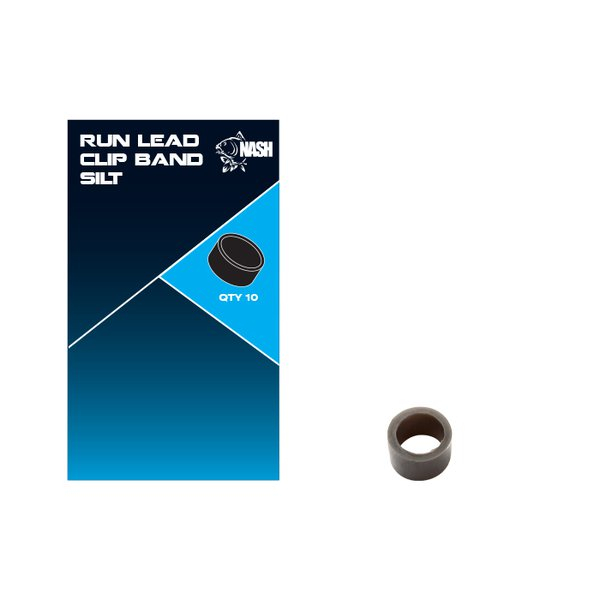 Náhradní gumové převleky Nash Run Clip Lead Band Silt