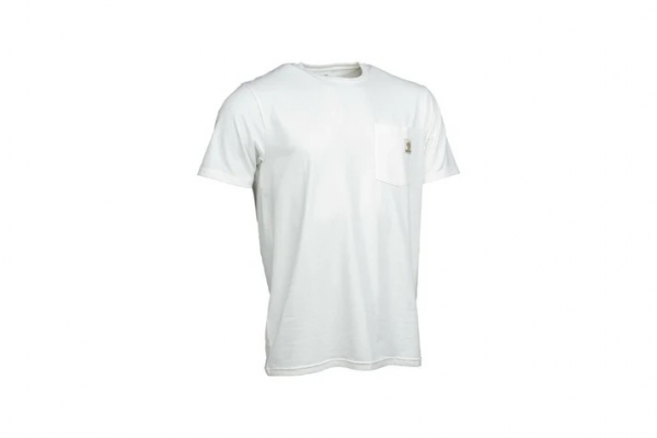 NASH Make It Happen Badge Pocket T Shirt Ecru