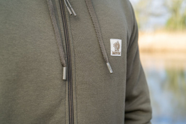 NASH Make It Happen Badge Zipped Hoody Green