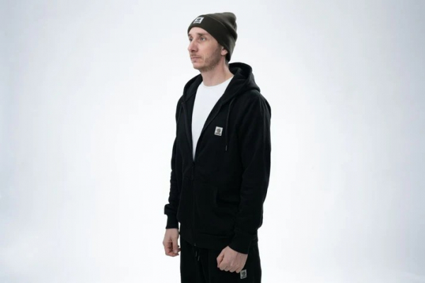 NASH Make It Happen Badge Zipped Hoody Black