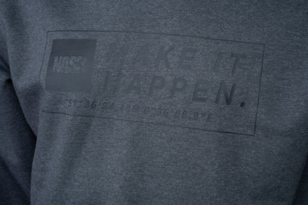 NASH Make It Happen Coordinates Hoody Grey Marl