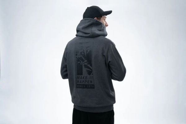 NASH Make It Happen Since 1978 Hoody Grey Marl