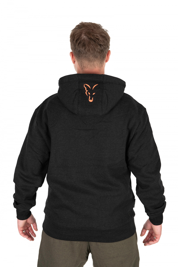 Mikina Fox Collection Hoody Black & Orange
