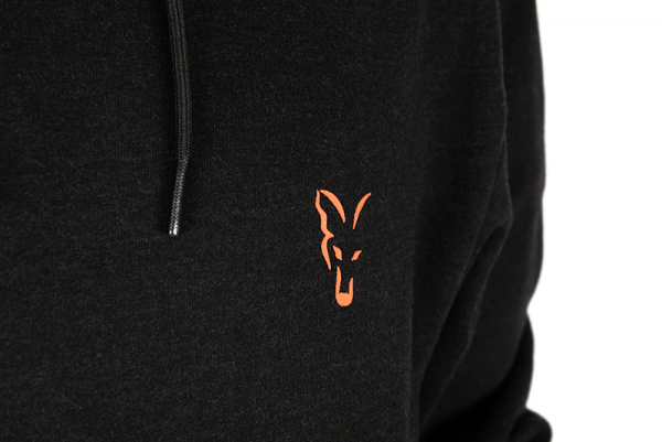 Mikina Fox Collection Hoody Black & Orange