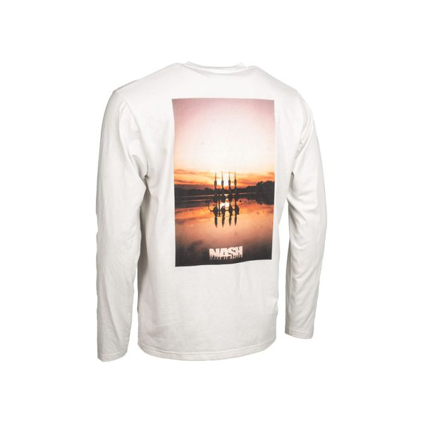 NASH Make It Happen Sunset Long Sleeve T Shirt Ecru