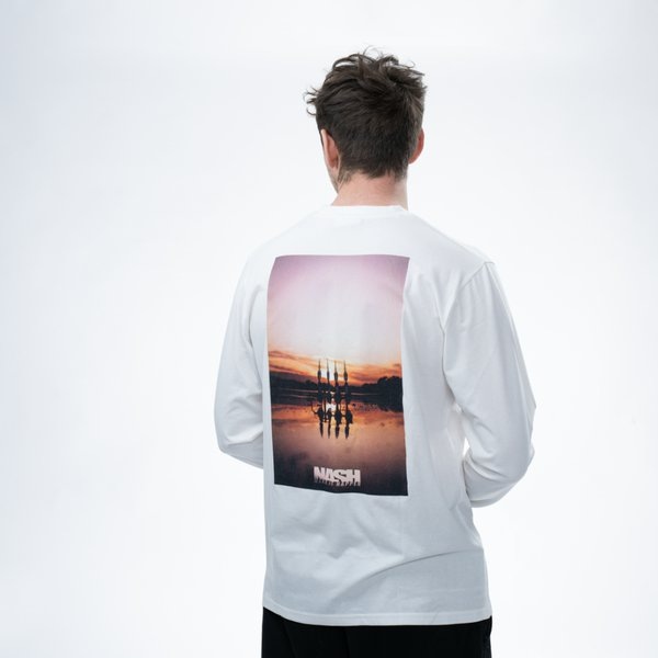 NASH Make It Happen Sunset Long Sleeve T Shirt Ecru