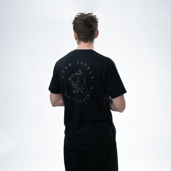 NASH Make It Happen Carp Logo T Shirt Black