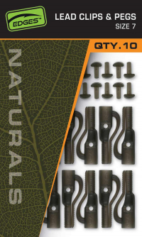 Fox Edges Naturals Size 7 Lead Clips & pegs