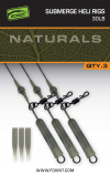 Fox EDGES™ Naturals Submerged Heli rigs 30lb x 3