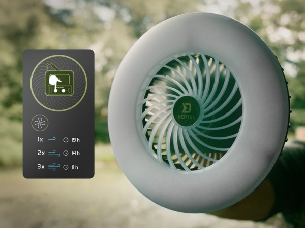 Delphin Ventix Ventilátor világítással 4400 mAh