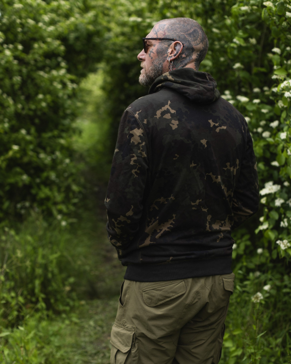 Mikina - Korda Zip Hoodie Dark Kamo