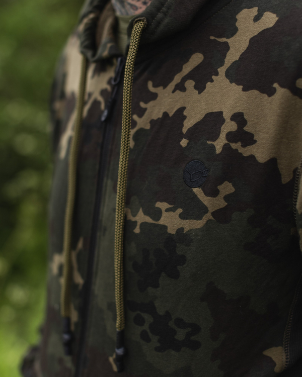 Mikina - Korda Zip Hoodie Dark Kamo