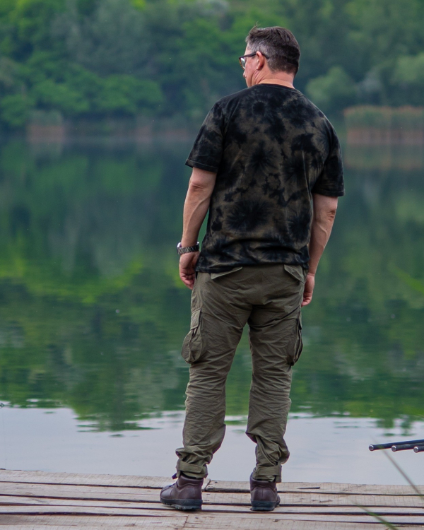 Korda Tie Dye Tee | Dark Olive