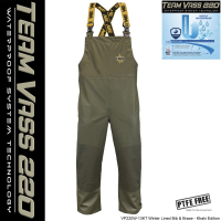 Team Vass 220 Winter Lined Bib & Brace - Waterproof - Khaki Edition