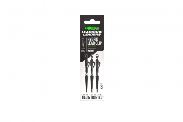Korda Kable Leadcore Leader Hybrid Lead Clip Weed 50cm