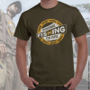 Vass Fishing Culture Printed T-Shirt - Khaki