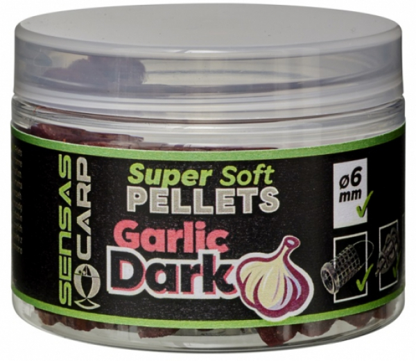 SENSAS Super Soft Pellets Garlic Dark