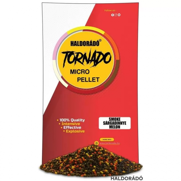 HALDORÁDÓ TORNADO Smoke Micro Pellet - Žlutý meloun 400g