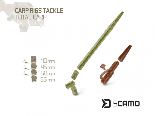Set kaprařských montáží Delphin sCAMO Total CARP 10 setů