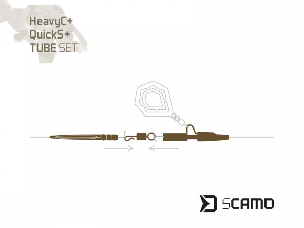 Set Delphin sCAMO HeavyC + QuickS + Tube / 5 setov