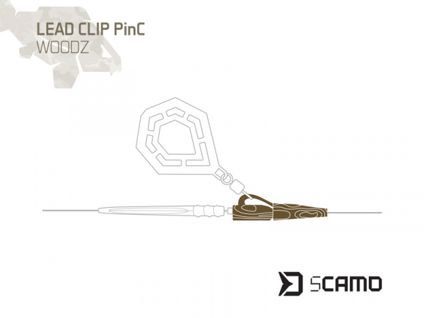 Klip na olovo Delphin sCAMO PinC WOODZ 10ks