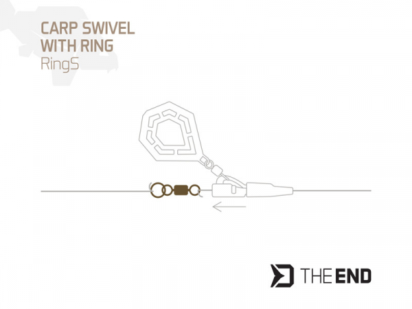 Obratlík s kroužkem Delphin TheEND RingS / 10ks