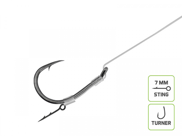 Feederový návazec Delphin Fluoro Sting - Turner / 10ks