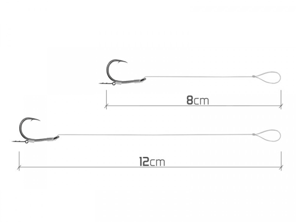 Feederový návazec Delphin Fluoro Sting - Turner / 10ks