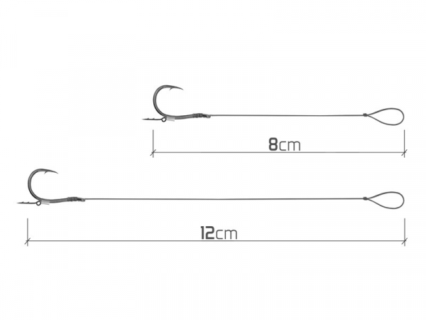 Feederový návazec Delphin Braided Sting - Chinu / 10ks