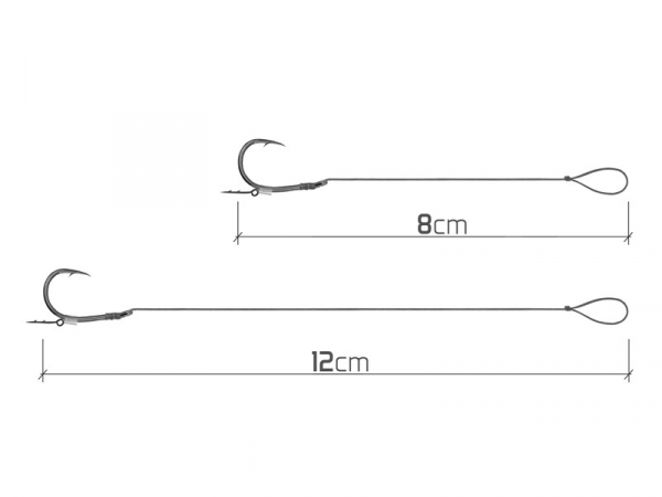 Feederový návazec Delphin Braided Sting - Turner / 10ks