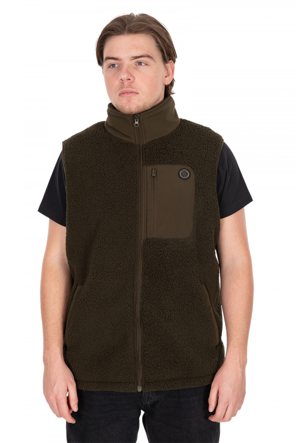 Fox Olive Sherpa Hybrid Gilet Vesta