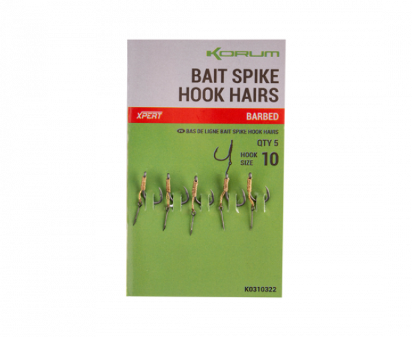 KORUM Bait Spike Hook Hairs Barbed​​​​​​​