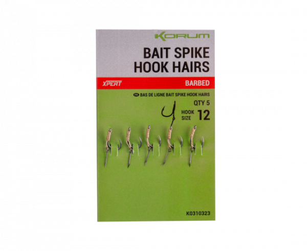 KORUM Bait Spike Hook Hairs Barbed​​​​​​​