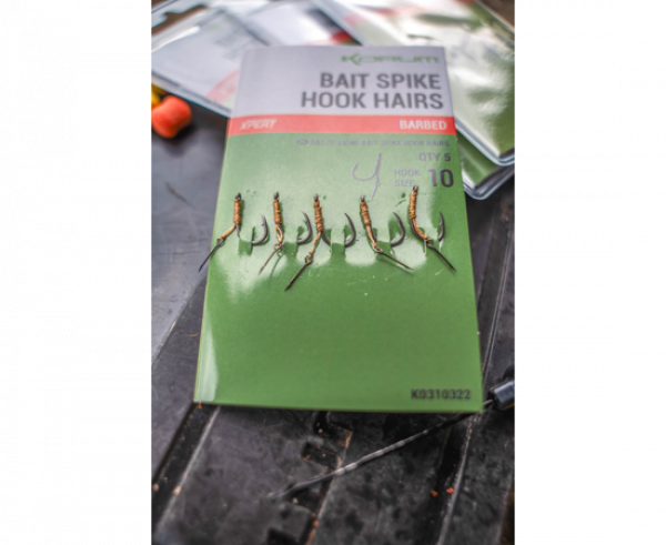 KORUM Bait Spike Hook Hairs Barbed​​​​​​​