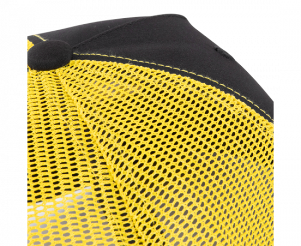 BLACK CAT Black and Yellow Trucker Cap